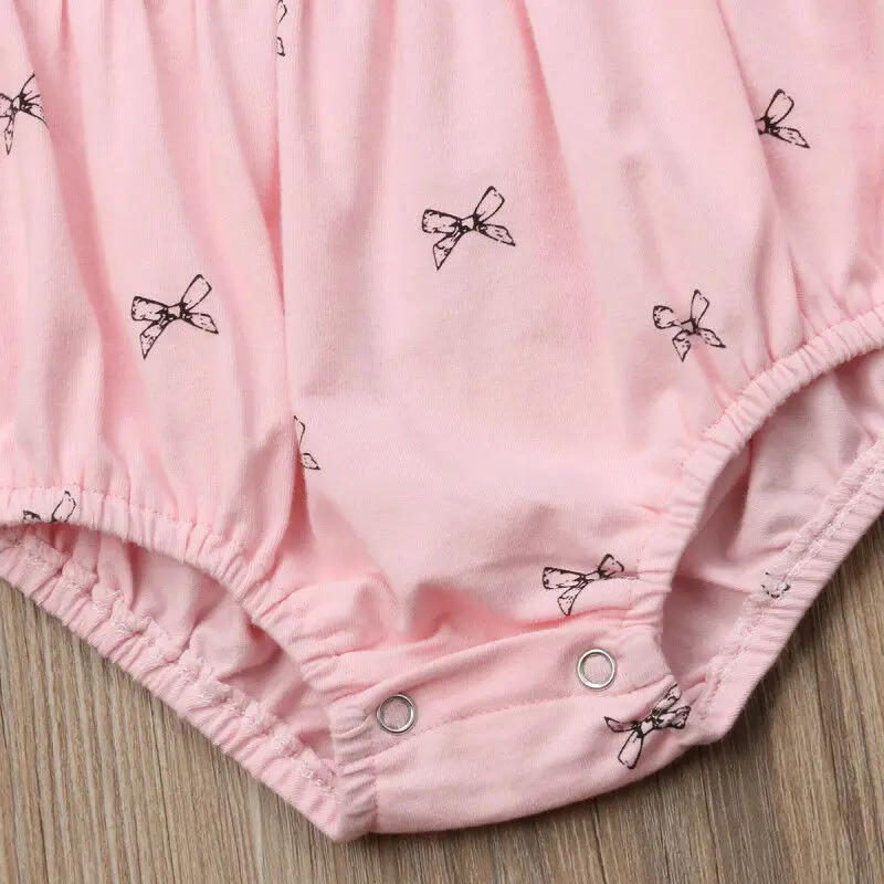 

2019 Newest Newborn Infant Baby Girl Fly Sleeve Romper Jumpsuit Outfits Clothes Toddler Girl Rompers 0-24M