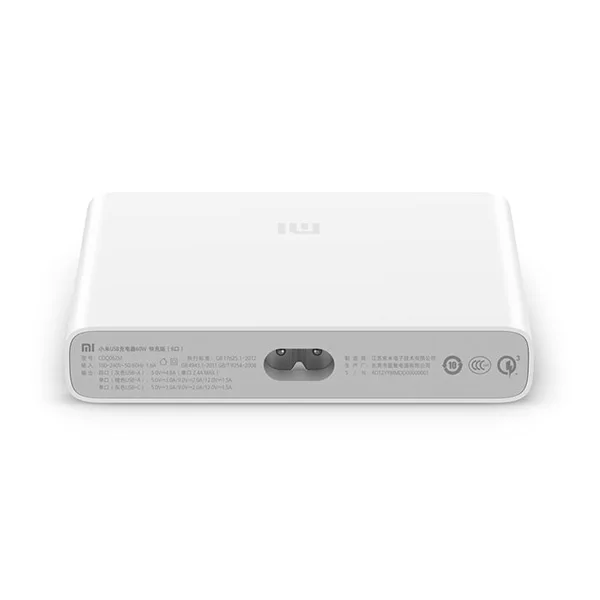 Оригинальный адаптер для быстрой зарядки Xiaomi 5 X 1 60 Вт QC3.0 с защитой от 4 USB выходных