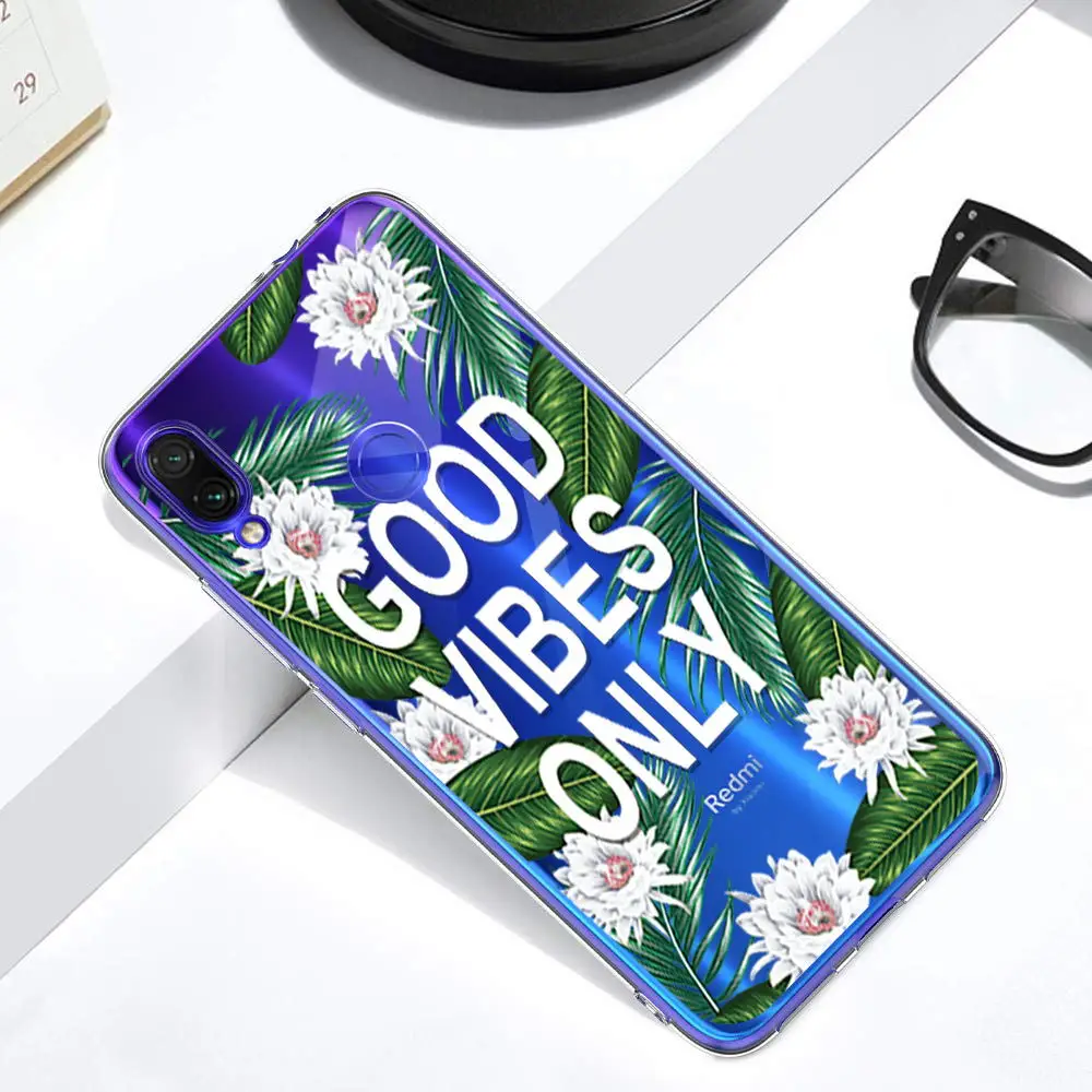 Ультратонкий Мягкий чехол из ТПУ Redmi Note 7 для Xiaomi 4X S2 4A 6A 5 Plus 6 силиконовый с узором