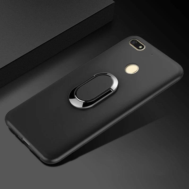 Чехол для Nubia V18 роскошный мягкий черный силиконовый Магнитный чехол держатель