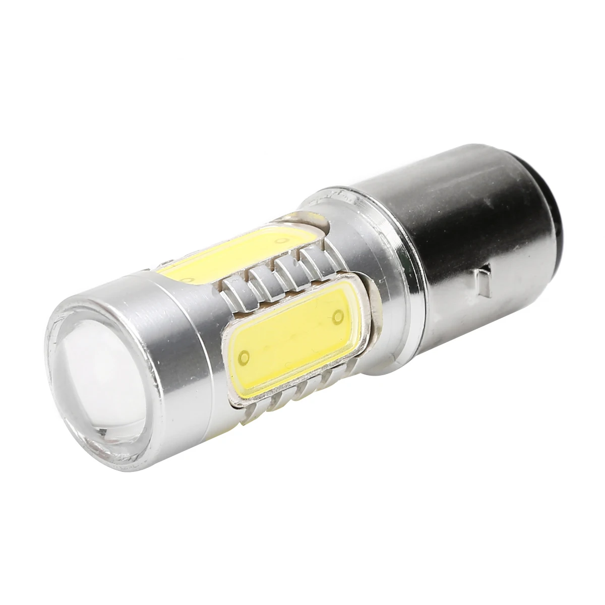 Универсальный 1 шт. белая мотоцикл H6 головной светильник DC12V 7 5 W BA20D 4 COB