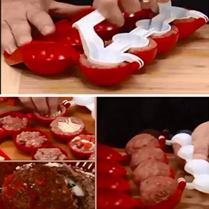 Оптовая продажа 1 шт. Pro Maker Newbie meatbills мясо Рыба Форма для фарша Рождество кухня