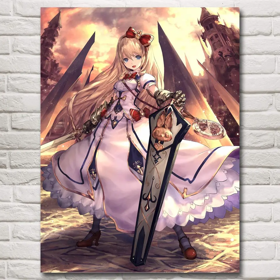 

1 Panel Angel and Devil Goddess of War Posters Animation Painting Home Decoration Pictures Living Room Artworks Modern Poster