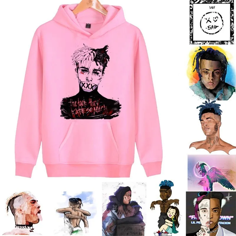 Мужская толстовка с капюшоном Rip Xxxtentacion пуловер в стиле хип хоп Осень