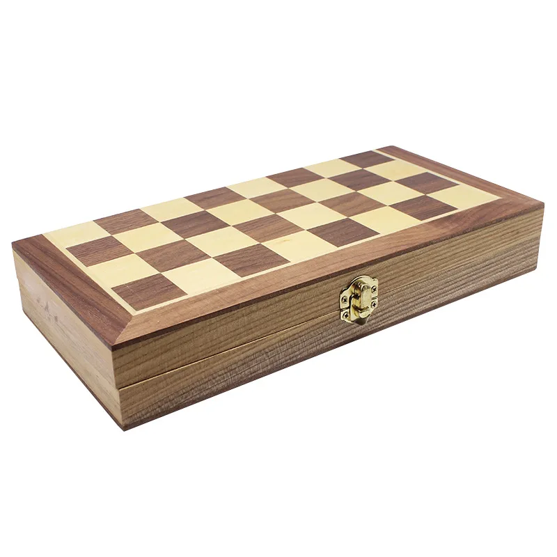 

Factory Direct Wood Stitching Without Magnetic Chess with Flannel Wood Chess Pieces 29.5*29.5CM