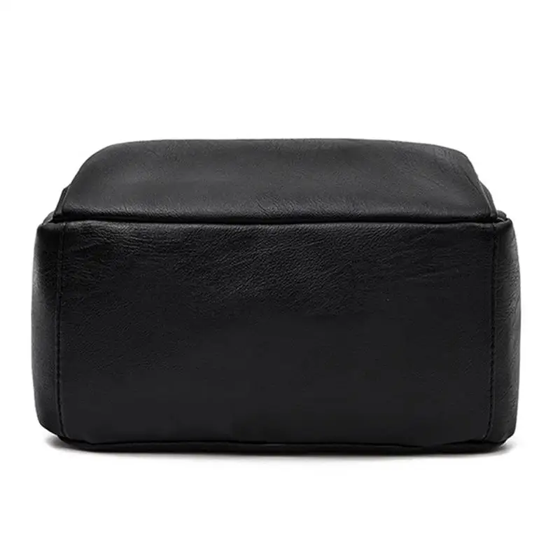 Модный женский Вместительный рюкзак школьный ранец из искусственной кожи