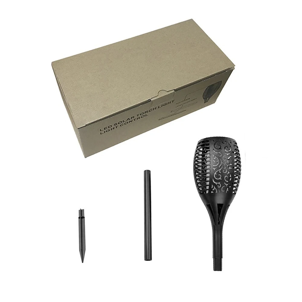 Открытый сад пейзаж Водонепроницаемый мерцающее пламя Солнечный фонарь Газон