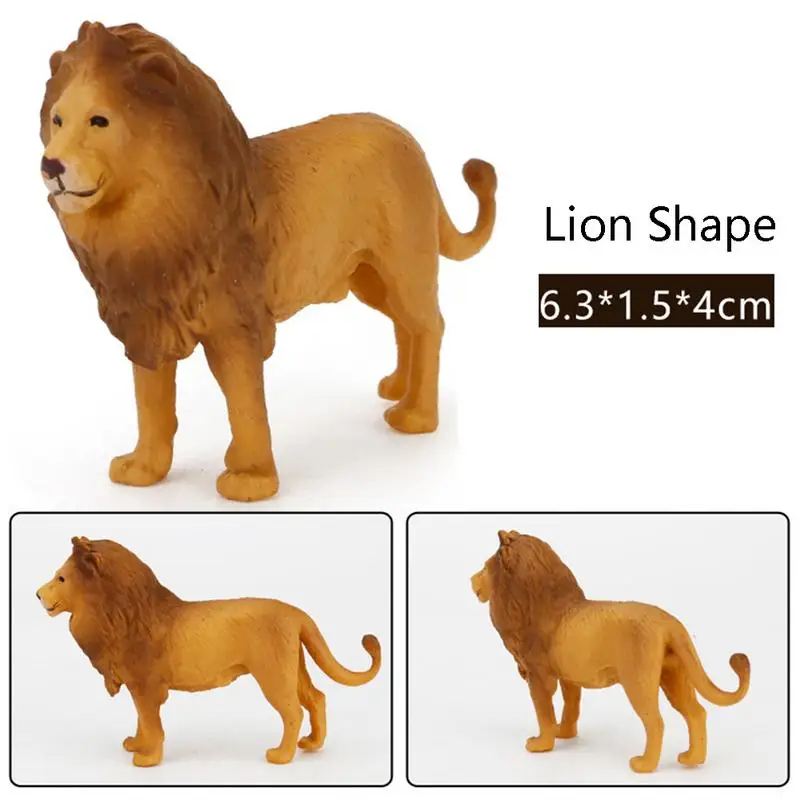 

12Pc/set Plastic Zoo Animal Figure Tiger Leopard Hippo Giraffe Kids Toy Lovely Animal Toys Set Gift For Kids Puzzle Learning Toy