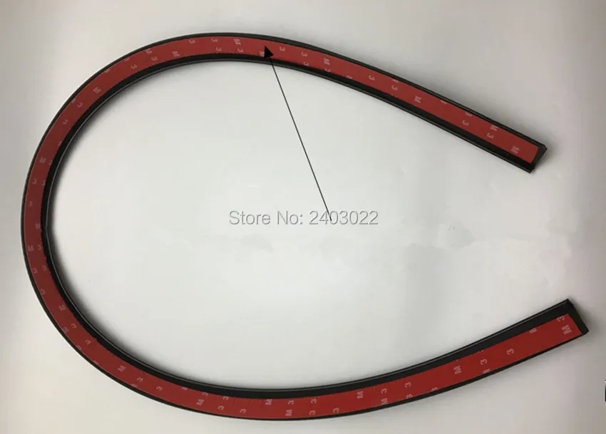 Универсальный автомобильный брызговик из углеродного волокна 150 см 2