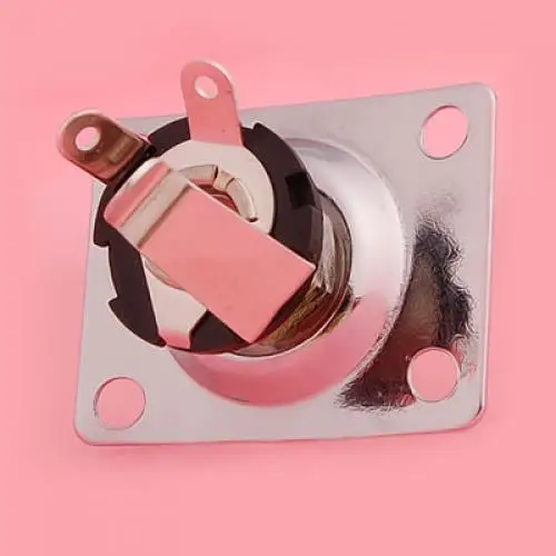 Хромированная квадратная Выходная панель и разъем для электрогитары|Детали