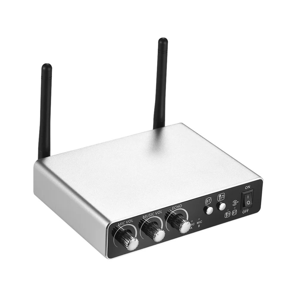 Wireless Handheld Microphone with 2 Cordless Mics Receiver Box Professional 25 Channels UHF Band Wire-Free Mic Kit | Спорт и