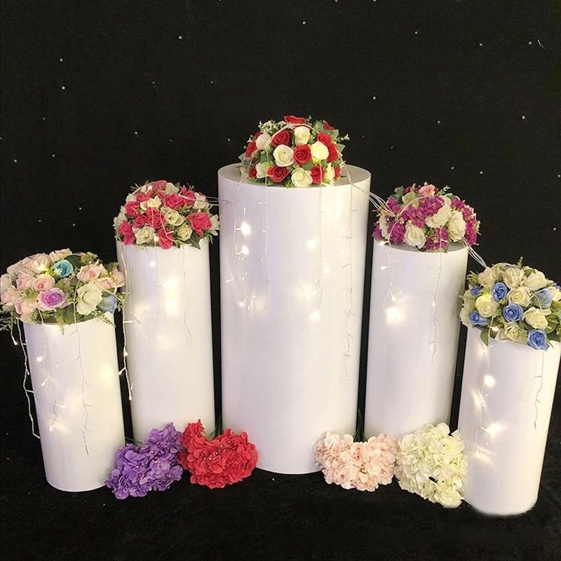 5 шт. Свадьба/стол центральным DIY торт Держатели/подставка для горшка Металл дорога приводит подставка для цветов для свадьбы Вечерние/украшения дома GDP01