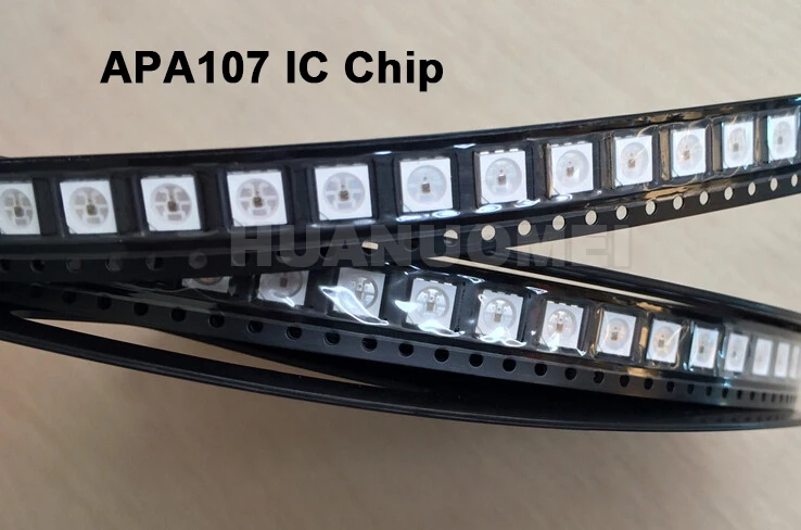 APA107 светодиодный чип 5050 SMD RGB APA102 6 контактов встроенный IC (обновление APA102) DC5V вход 0