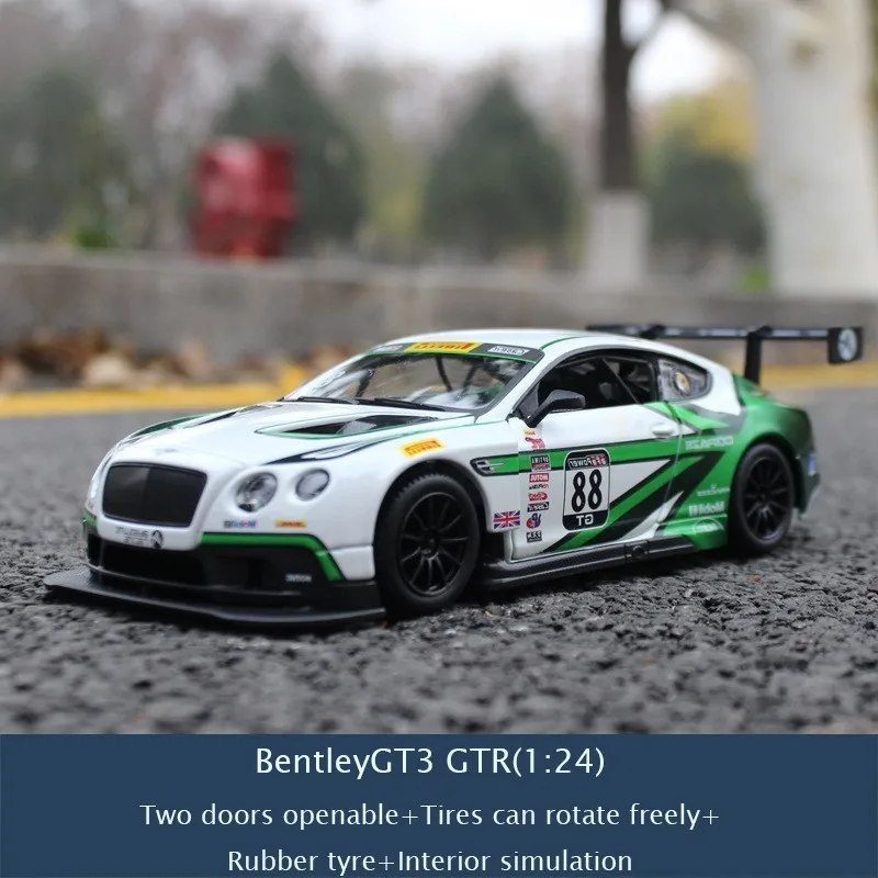 Масштаб 1:24 GT3 модель автомобиля игрушка для детей Рождественский подарок Прямая