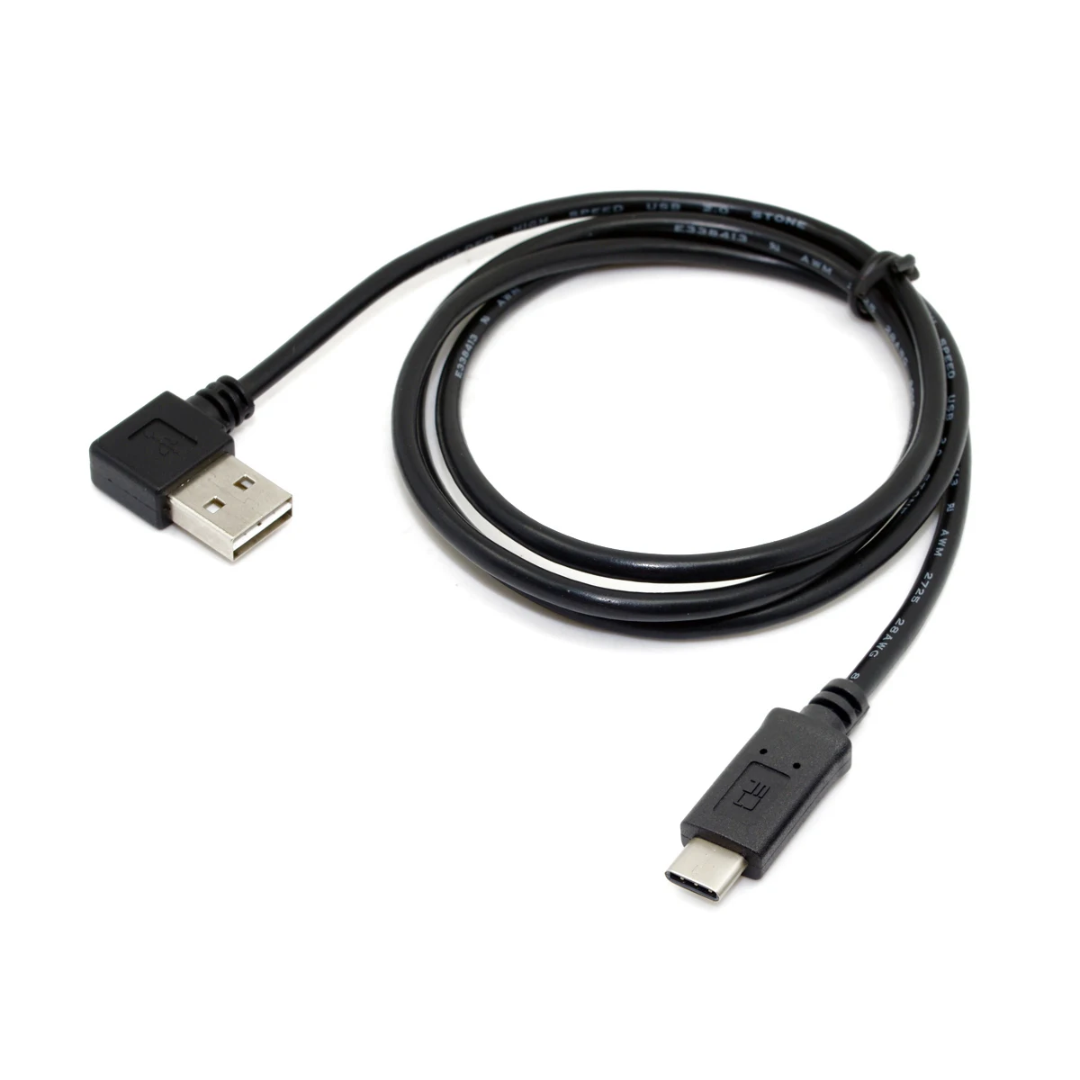Chenyang Реверсивный дизайн USB 3 0 1 Тип C штекер до 90 градусов левый правый угловой A Мужской кабель для передачи