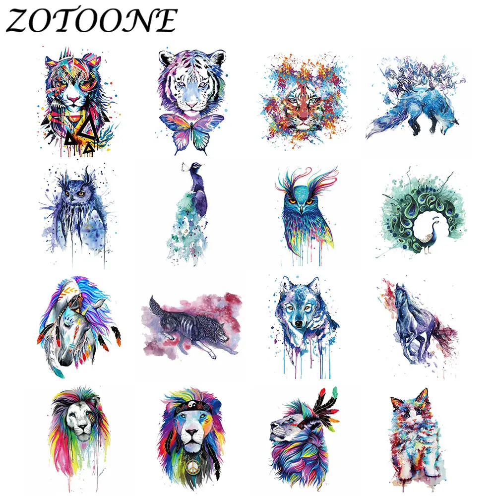 Термоклейкие нашивки ZOTOONE для одежды 1 шт. чернильный стиль переводная нашивка