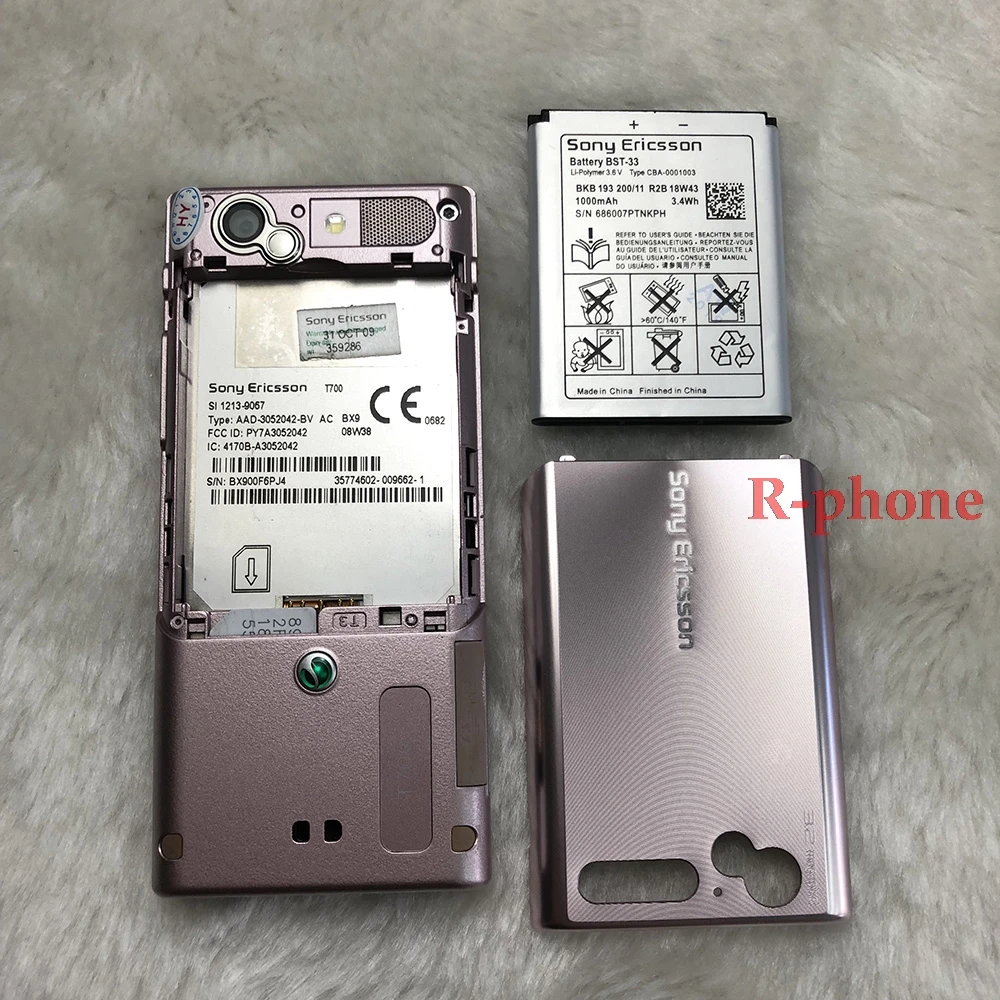 Оригинальный мобильный телефон Sony Ericsson T700 3G Bluetooth 3.15MP Восстановленный и один год