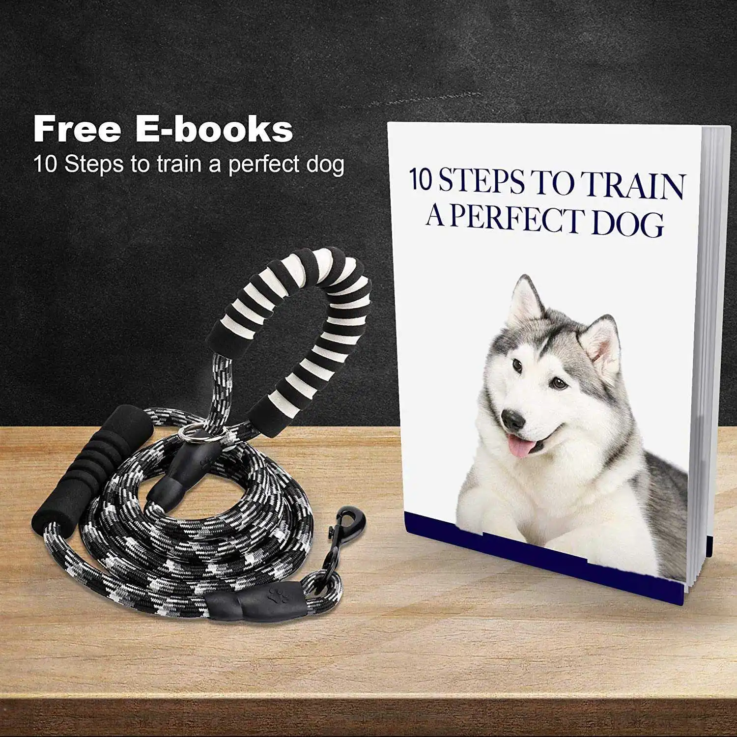 Поводок для собак 6 футов с 2 мягкими ручками светоотражающие поводки средних и