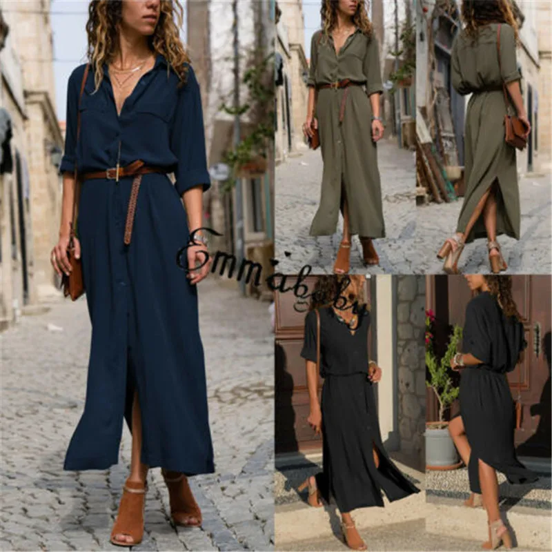 Женское длинное вечернее платье Повседневный Сарафан | Женская одежда