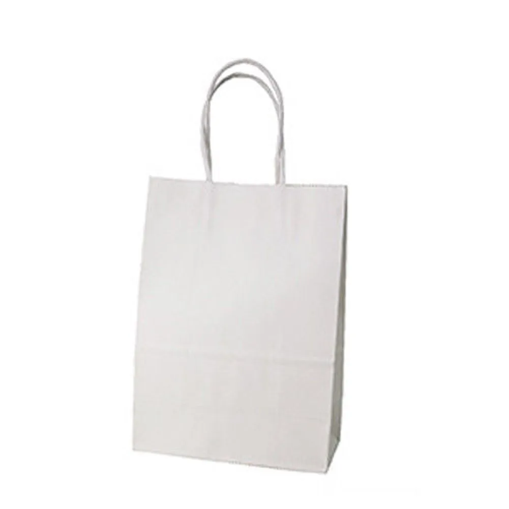 10 Colors Kraft party Paper Carrier Bag Wedding Treat with handle gift loot bags | Багаж и сумки