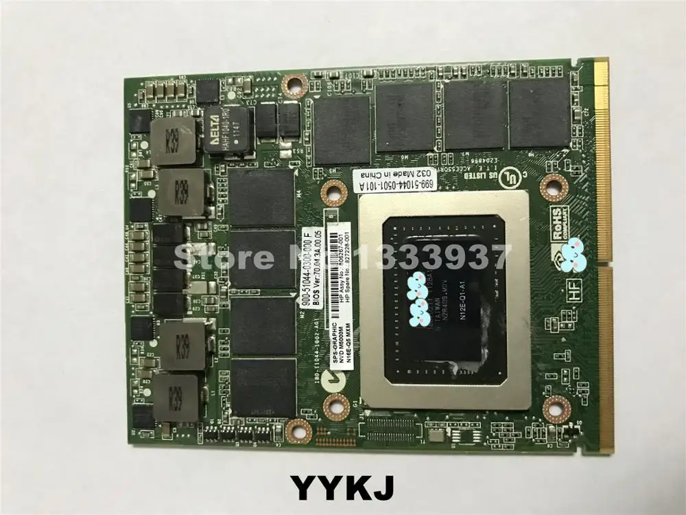 N12E Q1 A1 Q3000M Q3000 Графика карты для DELL M6600 M6700 HP 8760W 8770W 8740W видеокарта GPU Замена Испытано