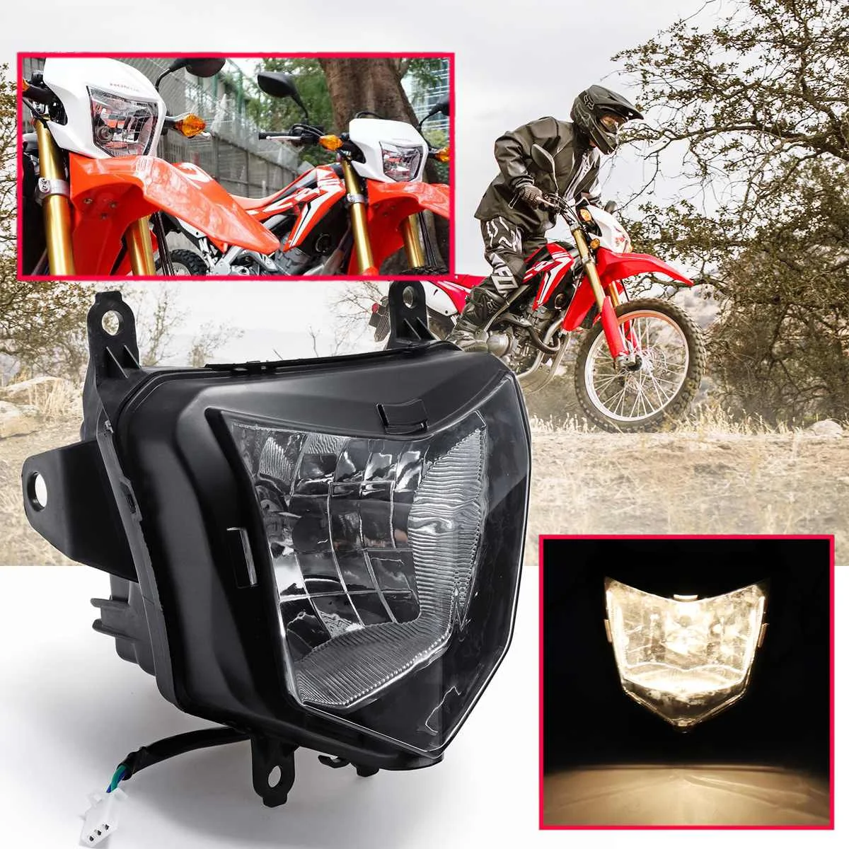 Налобный фонарь для мотоцикла светильник HONDA CRF250L 2013 2014 2015 2016 2017| |