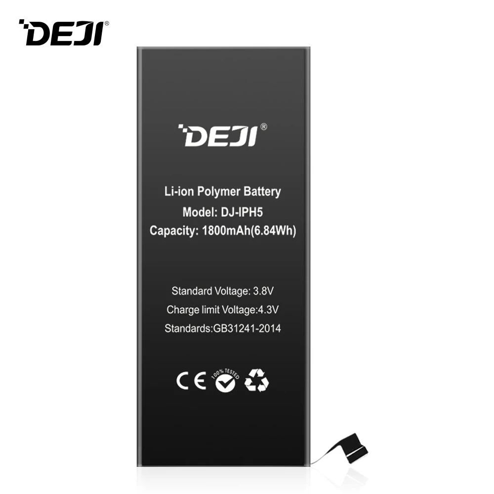 Аккумулятор Deji 1800 мАч для iPhone 5 5G Apple iPhone5 встроенный литий полимерный аккумулятор