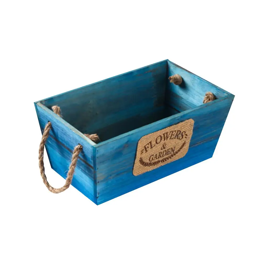 1 шт. простой деревянный вазон коробка горшках искусственные влагозапасающие