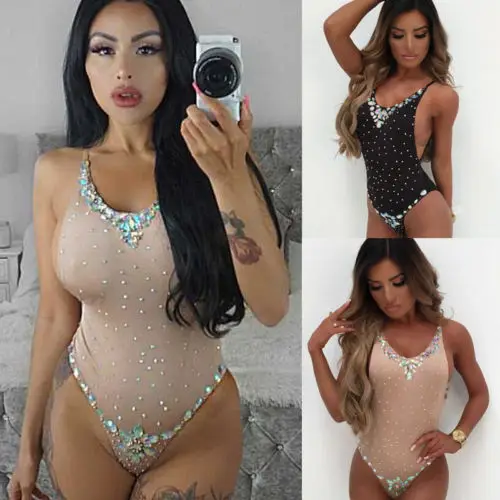 

2021 Women Sexy One-piece Polka Dots Swimsuit Ladies Push up Monokini Bathing Bikini Swimwear Beachwear Swimming Clothing