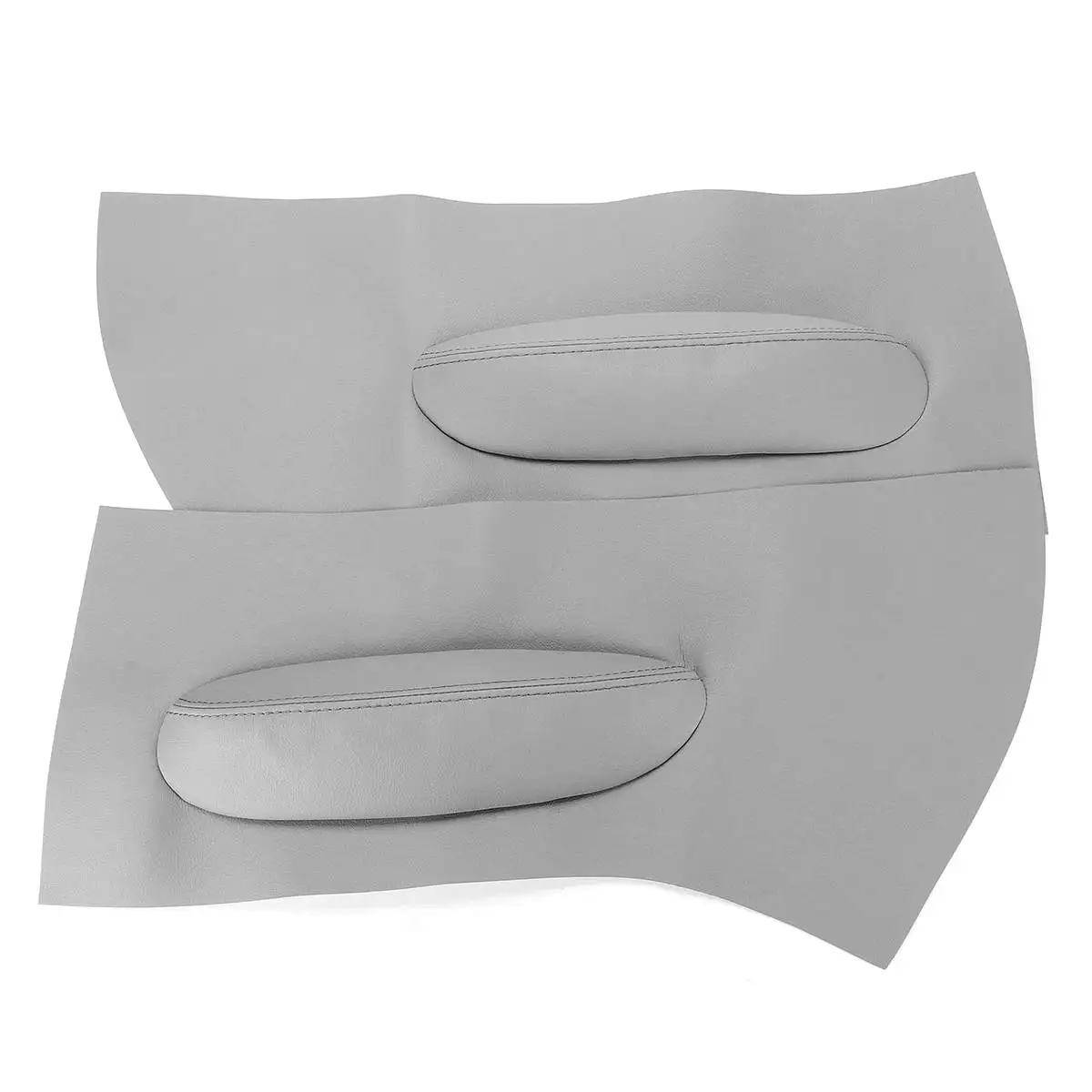 1 пара серая панель двери вставка крышка отделка карты кожа синтетическая для