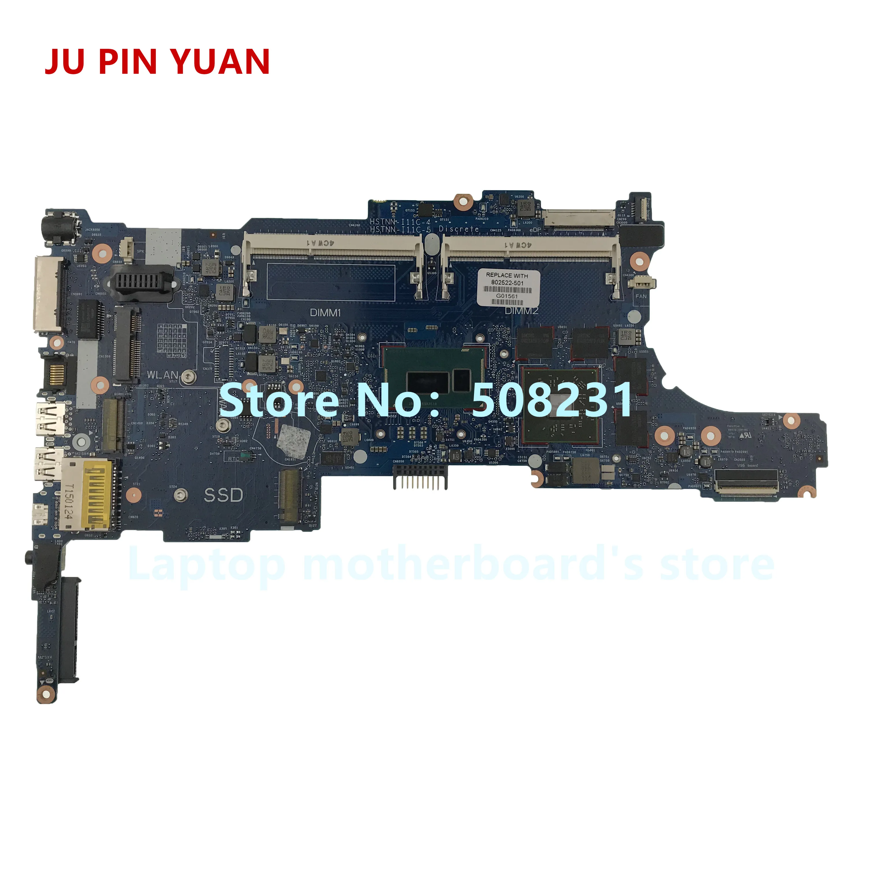 JU PIN YUAN 802522 601 501 001 для HP 850 G1 840 материнская плата ноутбука 6050A2559101 MB A03 детская