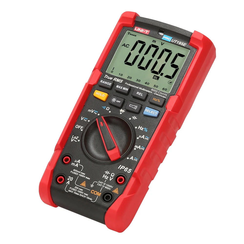 Цифровой мультиметр KKMOON профессиональный пыленепроницаемый с функцией True RMS IP65 |