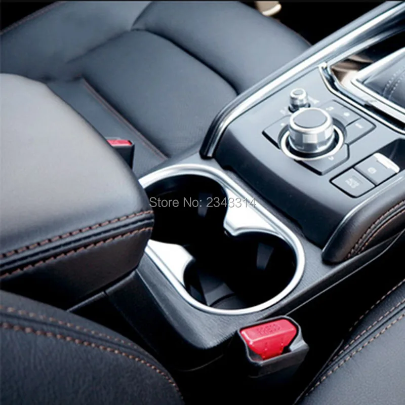 Для Mazda CX-5 KF 2017 2018 ABS стакана воды матовый центральной консоли держатель крышка