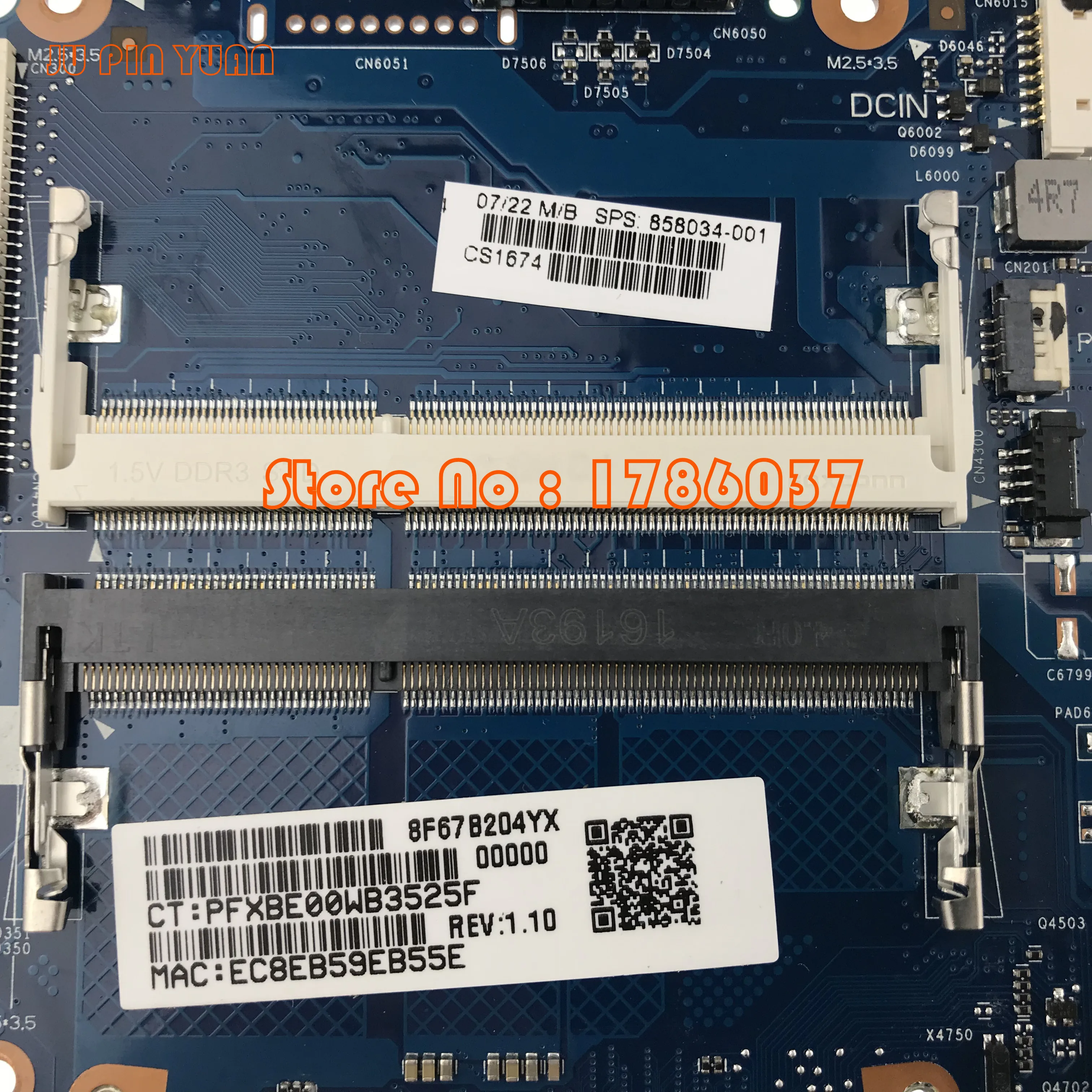 858034-001 858034-501 858034-601 для ноутбука HP 14-AM материнская плата со штативом полностью