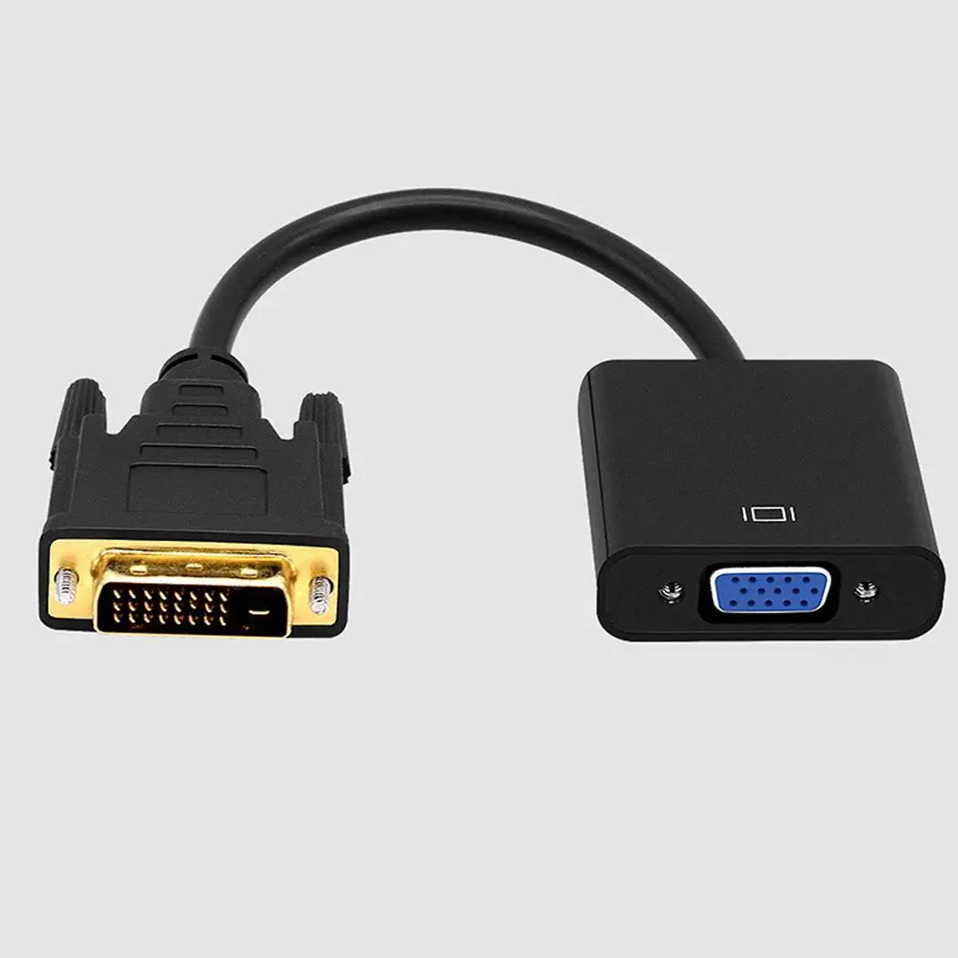 Высокое разрешение мультимедийный интерфейс для VGA Аудио конвертер Черный