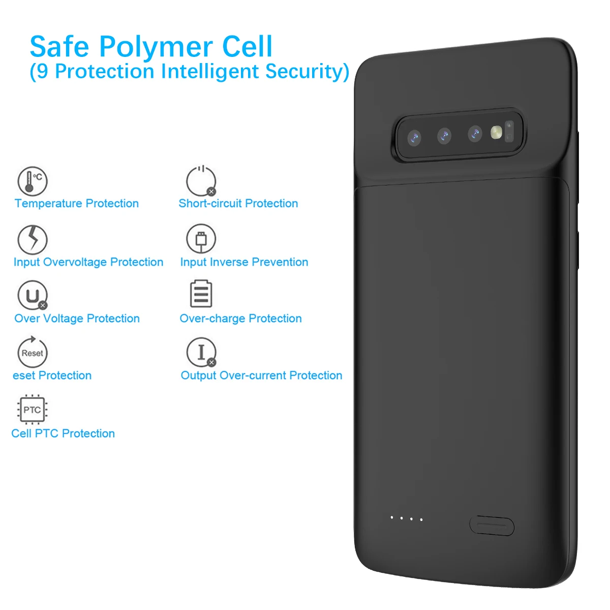 Чехол для samsung Galaxy S10 Plus чехлы зарядки аккумуляторов 5000 мАч внешний аккумулятор