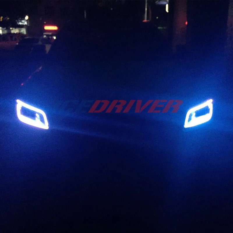 Icedriver для AUDI Q5 SQ5 DRL RGB многоцветные светодиодные панели 2013-2017 дневные ходовые огни