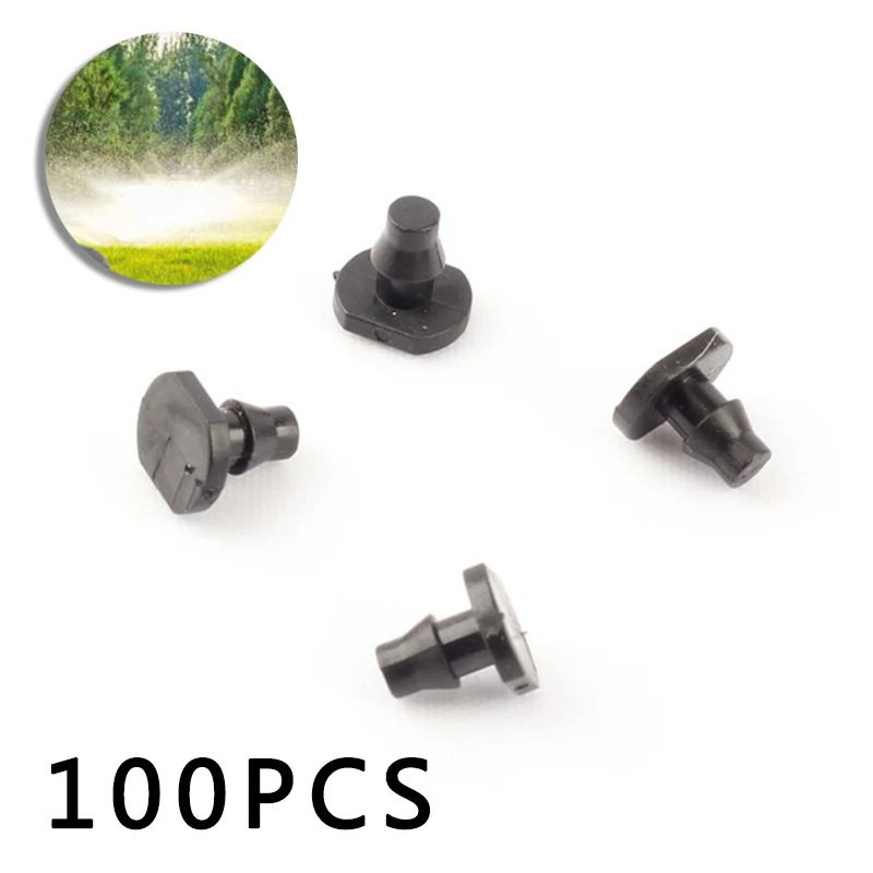 Садоводство 100 шт./компл. 4/7 мм шланг пробка Труба Торцевая Крышка для полива сада
