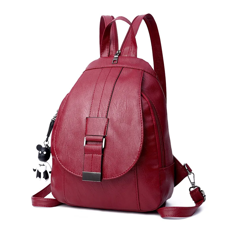 Модный женский рюкзак качественные Школьные Сумки из натуральной кожи для