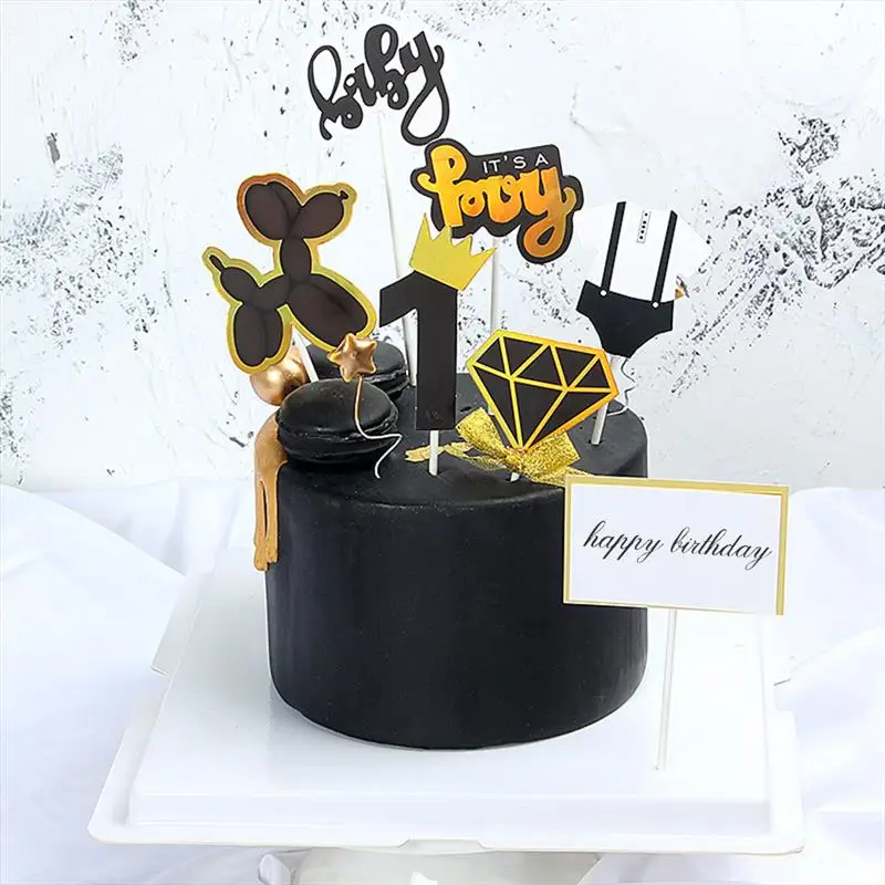 6 шт. топпер для торта на первый день рождения | Дом и сад