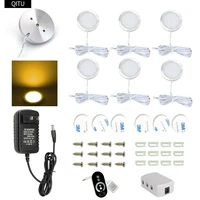 led cabinet spotlights kitchen control brightness home wardrobe ultra thin showcase lamp decoration 8pcs spot ac110 240v