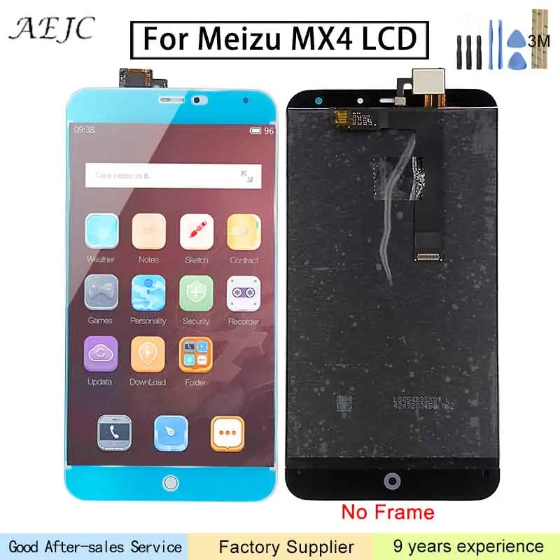 5 36 дюймовый дисплей для MEIZU MX4 ЖК-дисплей сенсорный экран дигитайзер сборка