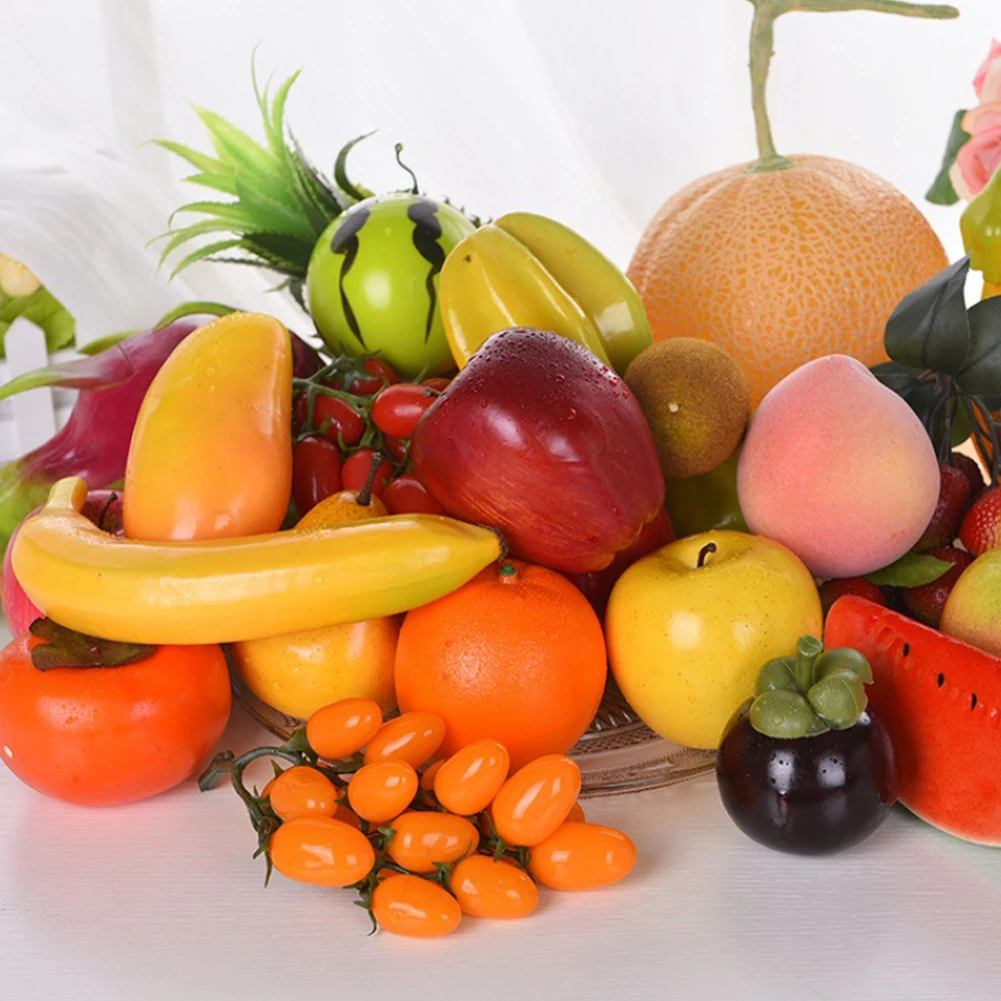 Искусственные растения ненастоящие фрукты 12 шт. ассорти фруктовый набор