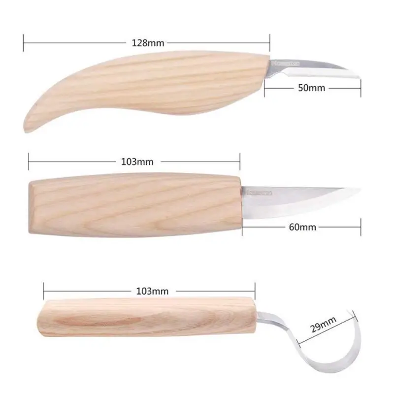 3 шт./компл. резец для резьбы по дереву скульптурный DIY нож набор инструментов с