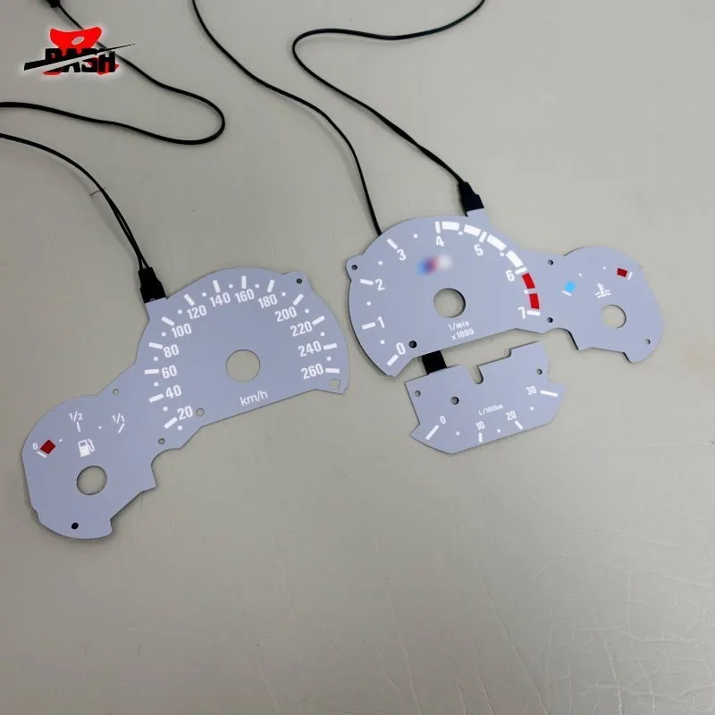 DASH EL Glow Gauge для E36 260 км 7000 об/мин 2012 1998 серая панель белое освещение|Спидометры| |