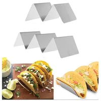 2018 wave shape stainless steel taco 2 4 hard shells stand holders mexican food rack