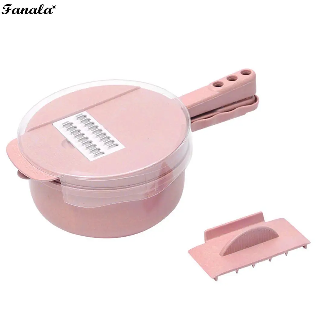 Новый Кухонный многоцелевой овощерезка 448 г набор розовый синий повседневные