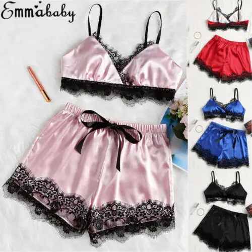 Женский атласный Шелковый укороченный топ на бретельках с кружевом короткая