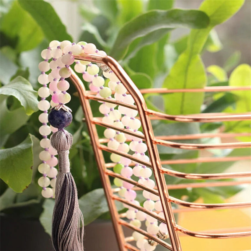 6 мм Колье с узлом хрисоколла духовность Исцеление вены медитация МАНЖЕТА