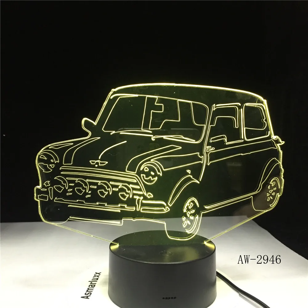 Новые подарки крутой внедорожник автомобиль форма 3D лампа 7 видов цветов